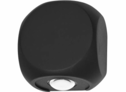 Italux Nástěnná lampa kovová, Porso, LED, 2W, zahradní nástěnná lampa, IP54, černá