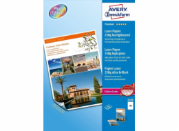 Avery Zweckform vysoce lesklý papír 2498 210 x 297 100 listů oboustranně natíraný, 250 g, bílý, Avery Zweckform