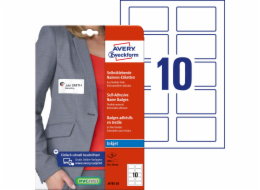 Avery Zweckform SAMOLEPICÍ JMENOVKY AVERY ZWECKFORM PRO INKOUSTOVÉ TISKÁRNY BÍLÉ 80 X 50 MM