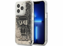 Karl Lagerfeld Karl Lagerfeld KLHCP13LLGGKBK Pouzdro pro iPhone 13 Pro/13 6.1 černé/černé s motivem Liquid Glitter Gatsby