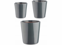 Ibergarden Sada keramických květináčů CONICAL, 3 kusy