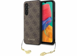 Guess Pouzdro Guess GUHCS23FEGF4GBR pro Samsung Galaxy S23 FE 4G, kolekce přívěsků, hnědá/hnědá