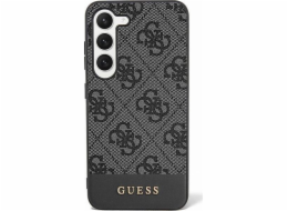 Guess Pouzdro Guess GUHCS24MG4GLGR pro Samsung Galaxy S24+ Plus, pevné pouzdro 4G, kolekce Stripe, černé/černé