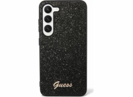 Guess Pouzdro Guess GUHCS24SHGGSHK Tvrdé pouzdro pro Samsung Galaxy S24 s třpytivým písmem černé/černé