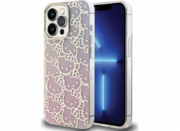 Sourcing Hello Kitty HKHCP13XHCHPEP Pevný kryt IML Gradient Electrop Crowded Kitty Head růžový/růžový pro iPhone 13 Pro Max 6.7
