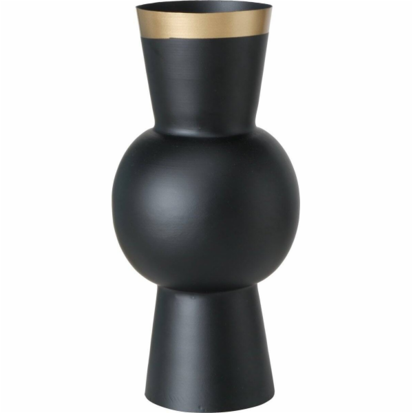 Boltze Váza Black VARNJO se zlatou dekorací, 30 cm