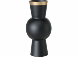 Boltze Váza Black VARNJO se zlatou dekorací, 30 cm