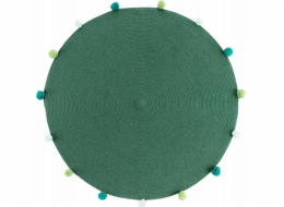 Douceur d`Interieur Interiérový design Kulatý koberec s bambulkami POMPOMPARTY, O 90 cm