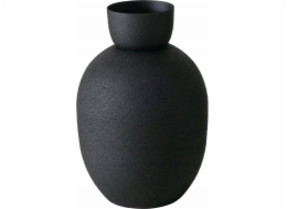 Boltze Černá kovová váza MAYNAR, 17 cm