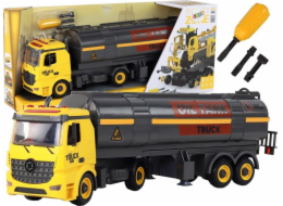 LeanToys DIY Tanker šroubuje a odšroubovává žluté světýlka zvuk