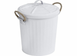 Wenko Odpadkový koš GARA bílý odpadkový koš s víkem, 6 l, Wenko
