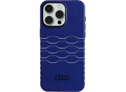 Audi Pouzdro IML MagSafe pro iPhone 15 Pro Max 6.7, tmavě modré, pevné, Audi AU-IMLMIP15PM-A6/D3-BE