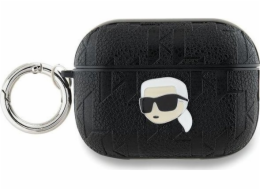Karl Lagerfeld Karl Lagerfeld KLAP2PGKIPK kryt na AirPods Pro 2 (2022/2023) černá/černá s monogramem Karl Head