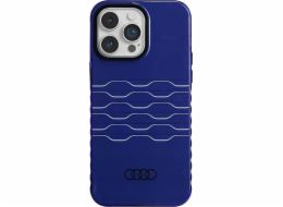 Audi Pouzdro IML MagSafe pro iPhone 14 Pro Max 6.7" modré/tmavomodré, pevné pouzdro AU-IMLMIP14PM-A6/D3-BE