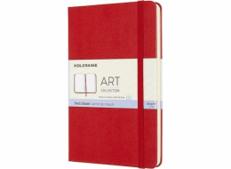 Moleskine skicák M 11,5x18cm 88K TW červený