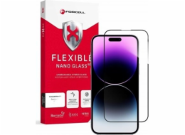 ForCell WYP Flexibilní 5D hybridní sklo Forcell pro iPhone 14 Pro Max (černé)