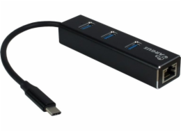 TRITON Inter-Tech ARGUS IT-410 USB HUB USB 3.2 Gen 1 (3.1 Gen 1) Type-C Černý