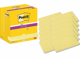 Post-it Samolepicí bločky Super Sticky 76x127mm (655-12SSCY) žluté (12x90)