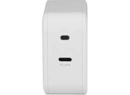 LMP Napájecí adaptér USB-C 30W, PD (max. 30W), napájecí kabel 1,5 m, bílý
