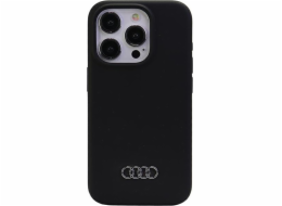 Audi Silikonový kryt Audi pro iPhone 15 Pro 6.1 černý/černý pevný kryt AU-LSRIP15P-Q3/D1-BK
