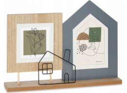 Gift Decor Dárkový dekorační rámeček na 2 fotografie, stojící, kov a MDF