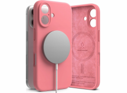 Ringke Silikonové magnetické pouzdro Ringke MagSafe pro iPhone 16 růžové