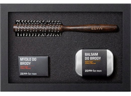Zew for Men ZEW FOR MEN_SET Mýdlo na vousy Broda na Sztorc 85ml + balzám na vousy 80ml + natáčky na vlasy a vousy