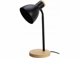 Home Styling Collection Kolekce stylingu pro domácnost Stolní lampa ve skandinávském stylu, dřevěná základna, 14 x 36 cm