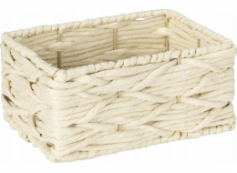 Wenko Papírový proutěný úložný košík, 19 x 9 x 14 cm, Vabriano, WENKO