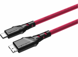Ednet USB kabel Mathorn MTC-230M Photo kabel 2m 10Gbps USB C - MicroB purpurový