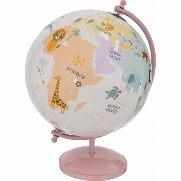 Atmosphera Atmosférický glóbus pro děti se zvířaty, 20 cm