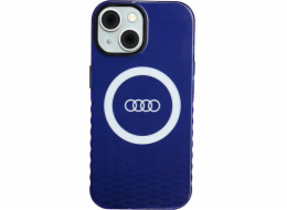Audi Pouzdro Audi IML Big Logo MagSafe pro iPhone 15 / 14 / 13 6.1 modré/tmavomodré pevné pouzdro AU-IMLMIP15-Q5/D2-BE