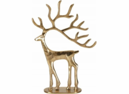 Koopman Vánoční figurka Sobík zlatý hliník 31 cm
