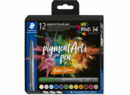 Staedtler STAEDTLER MultiInk pigmentové umělecké štětcové pero, sada 12 ks, přírodní maloobchod
