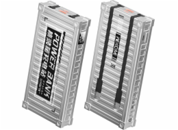 Wekome Powerbanka WEKOME WP-339 Container Series - Powerbanka 10000 mAh Super Charging s vestavěným USB-C a Lightning PD 20W + QC 22,5W kabel (stříbrná)