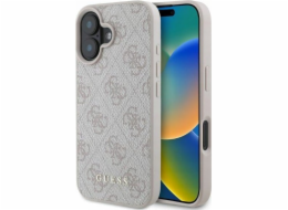 Guess Guess GUHCP16SG4GFPI tvrdý kryt pro iPhone 16 6.1 růžový/růžový 4G Classic