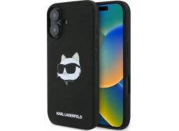 Karl Lagerfeld Pouzdro KARL LAGERFELD pro IPHONE 16 kompatibilní s MagSafe KLHMP16SSCHPPLK (s potiskem hlavy Sil Choupette) černé