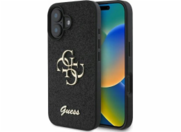 Guess Guess GUHCP16SHG4SGK pevný kryt pro iPhone 16 6.1 černý/černý Fixed Glitter Big 4G