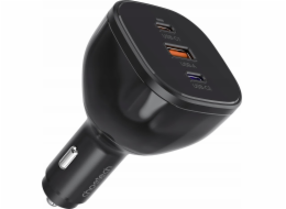 Choetech Nabíječka Choetech TC0024 Nabíječka do auta 160W 2x USB-C PD 3.1 1x USB-A - Černá