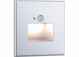 Paulmann Schodišťové svítidlo EDGE LED schodišťové svítidlo senzor pohybu a soumraku čtvercové 1x1,2W 120lm 2700K 230V matný chrom / plast