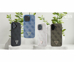 Guess Guess GUHCP16SP4TDPP Pevný kožený kryt pro iPhone 1...