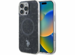 U.S. Polo Assn US Polo Assn US Polo USHMP16LHOCLDPK Pouzdro na iPhone 16 Pro 6.3" černé/černé s IML kroužkem MagSafe