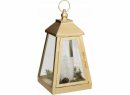 Atmosphera Kovová lucerna s LED svíčkou, 32 x 17 cm