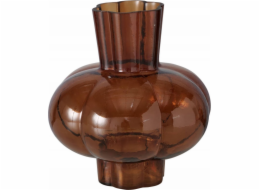 Boltze Skleněná váza Bulging, mahagon, 20 cm
