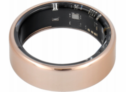 OEM Smart Ring R11M - ocelový chytrý prsten s nabíjecí stanicí velikost 9 (18,9 mm) zlatý