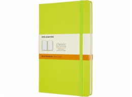 Moleskine Notes MOLESKINE Classic L (13x21cm), linkovaný, pevná vazba, 240 stran, citronovo zelená