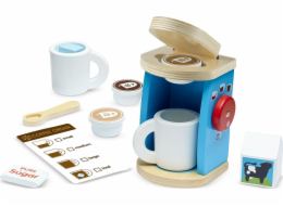 Melissa & Doug MELISSA Dřevěný kávovar s příslušenstvím v krabičce 19842