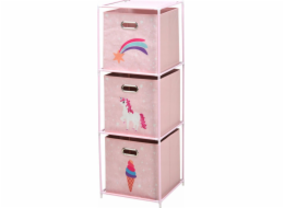Storage Solutions Úložná řešení Police s textilními nádobami do dětského pokoje