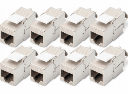 Digitus Digitus Keystone modul CAT 6A, stíněný, montáž bez nářadí - 8 ks