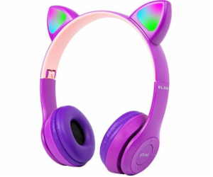 BLOW Bezdrátová sluchátka Bluetooth 5.0 LED pro děti, fia...